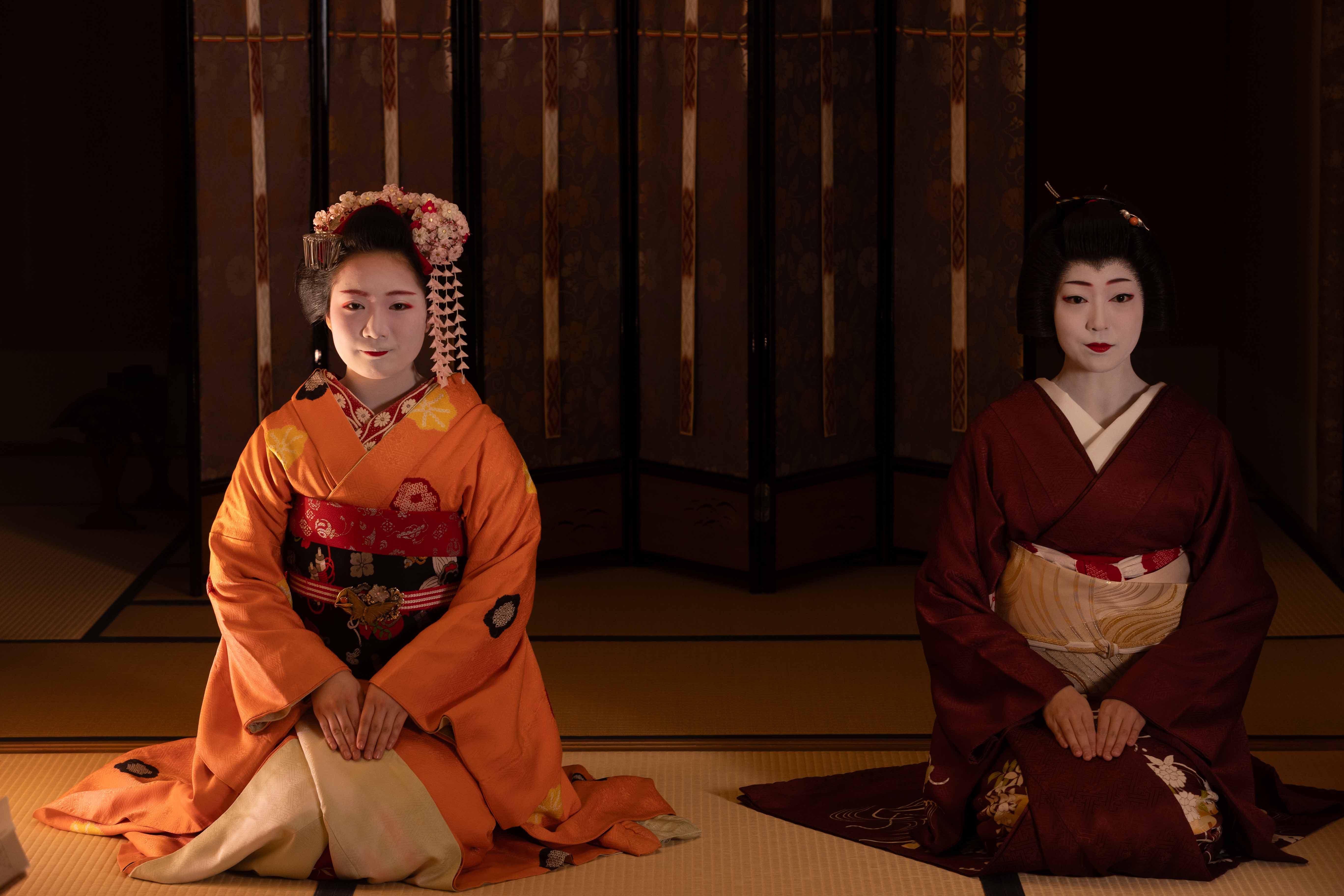 Greeting and introducing Geiko